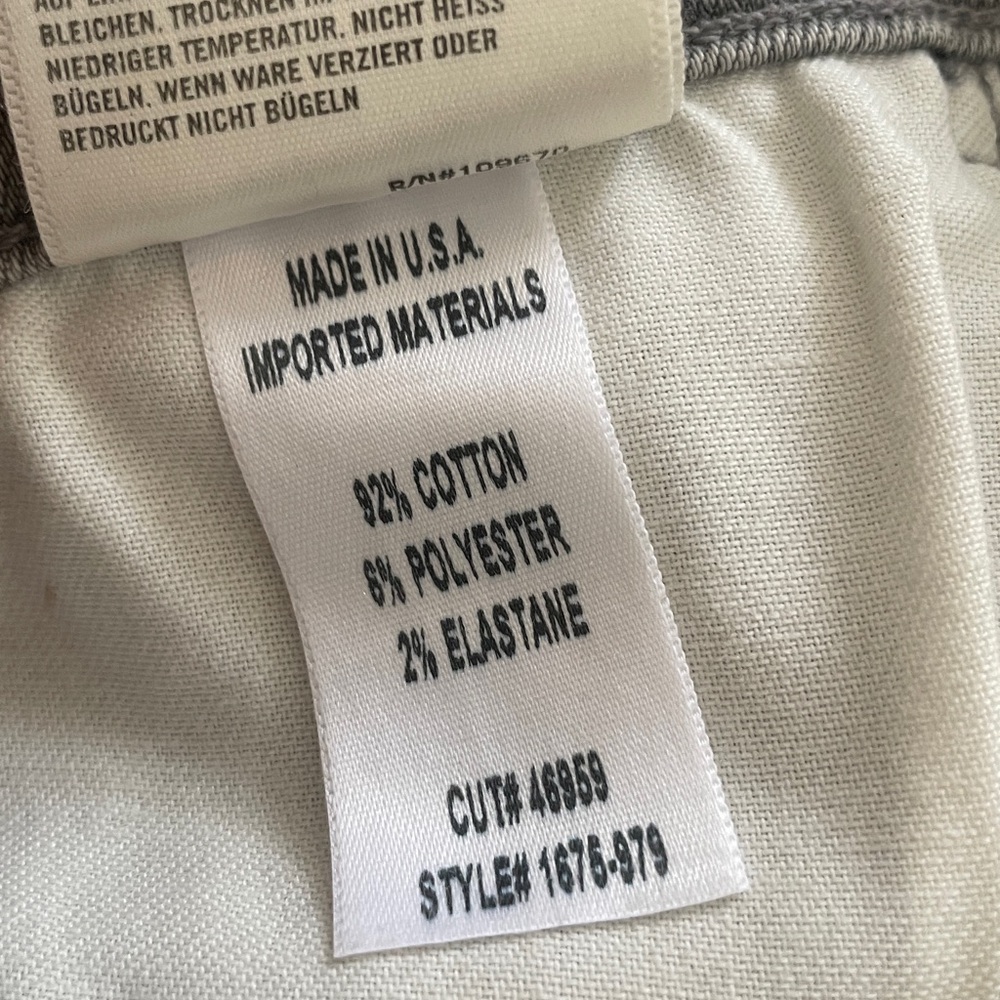 Citizens of Humanity Drew Fray High Rise Flare Crop Ankle Size 26 Ash Gray - Picture 13 of 13